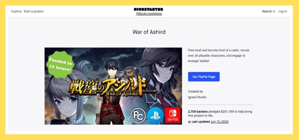 war of ashird relaunch