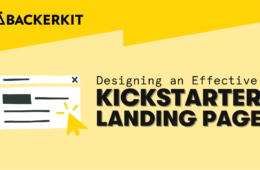 kickstarter landing page